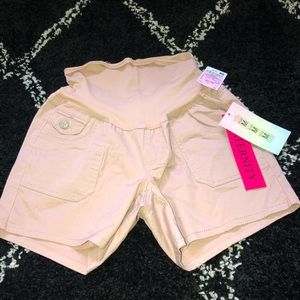 Maternity pink shorts